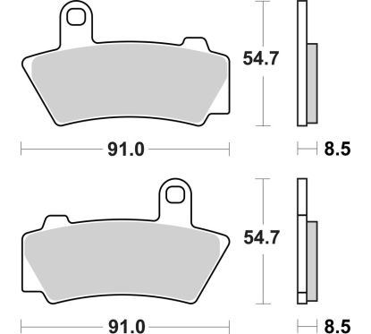 Plaquettes de frein BREMBO métal fritté - 07BB40SA