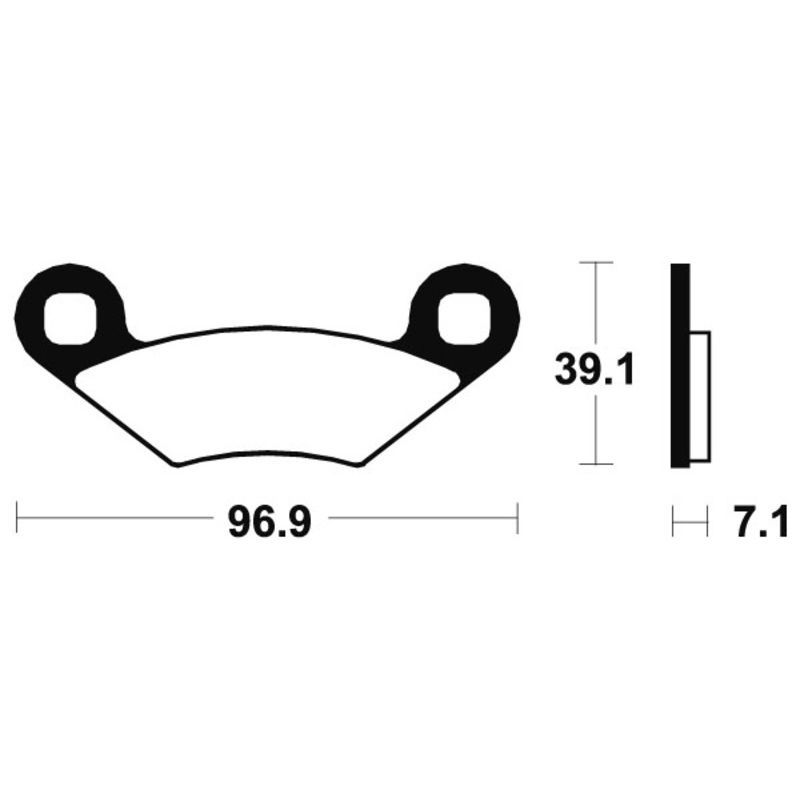 Plaquettes de frein TECNIUM MX/Quad métal fritté - MOA142 Plaquettes de frein TECNIUM MX/Quad métal fritté - MOA142