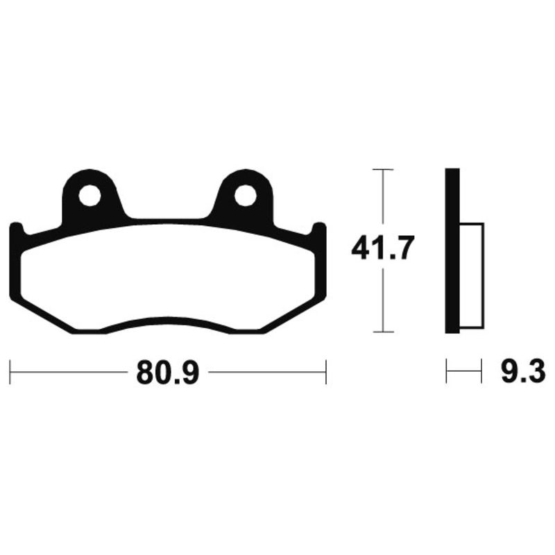 Plaquettes de frein TECNIUM MX/Quad métal fritté - MO209 Plaquettes de frein TECNIUM MX/Quad métal fritté - MO209