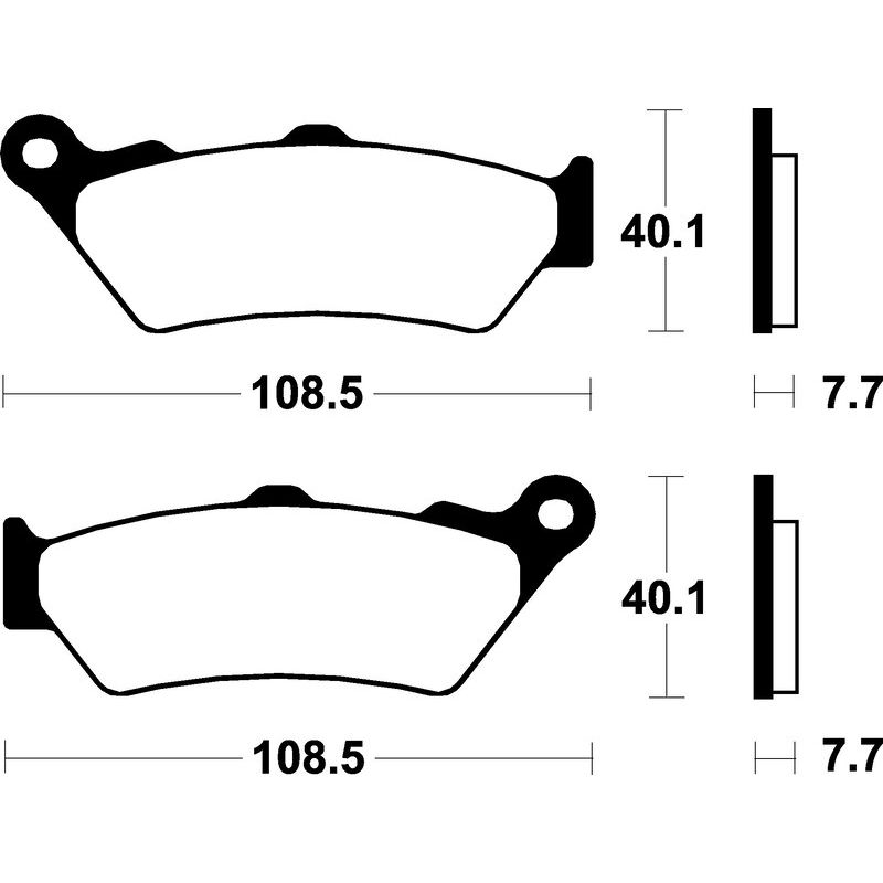 Plaquettes de frein TECNIUM MX/ATV métal fritté - MOR174 Plaquettes de frein TECNIUM MX/ATV métal fritté - MOR174