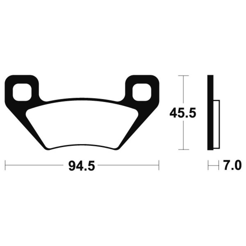 Plaquettes de frein TECNIUM MX/Quad métal fritté - MO322 Plaquettes de frein TECNIUM MX/Quad métal fritté - MO322
