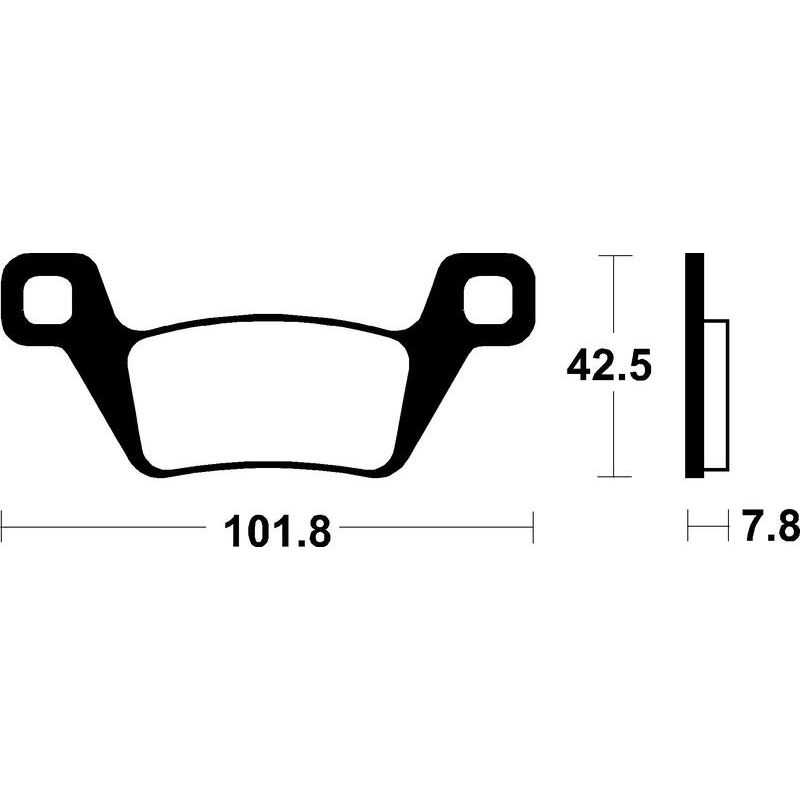Plaquettes de frein TECNIUM MX/Quad métal fritté - MO445 Plaquettes de frein TECNIUM MX/Quad métal fritté - MO445