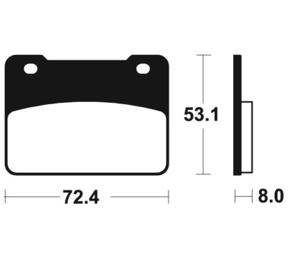 Plaquettes de frein TECNIUM Scooter organique - ME393