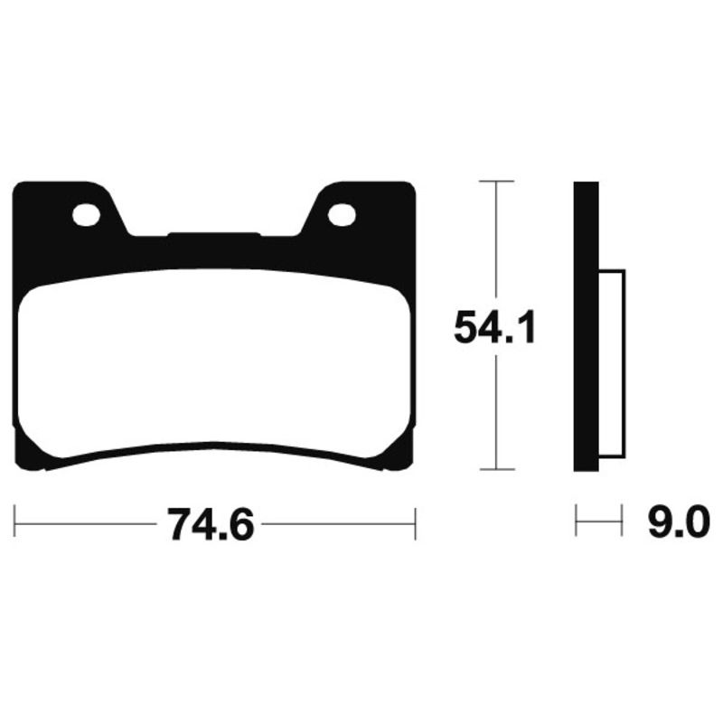 Plaquettes de frein TECNIUM Performance métal fritté - MF145 Plaquettes de frein TECNIUM Performance métal fritté - MF145