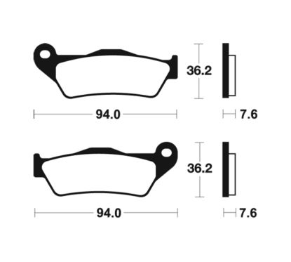 Plaquettes de frein TECNIUM Performance métal fritté - MF171