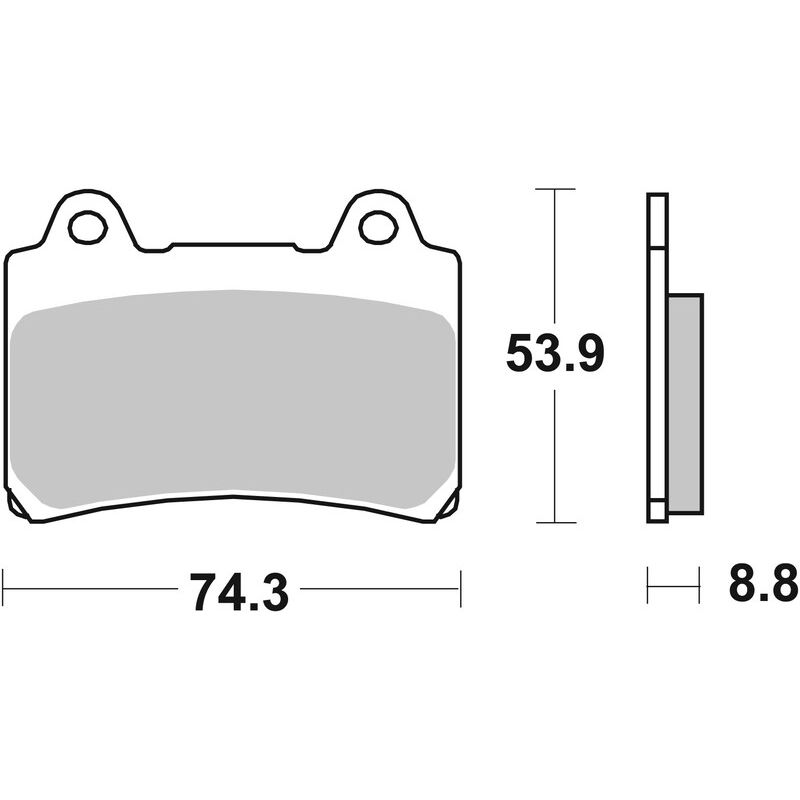 Plaquettes de frein BREMBO route carbone céramique - 07YA3507 Plaquettes de frein BREMBO route carbone céramique - 07YA3507