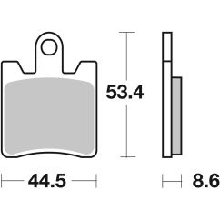 Plaquettes de frein BREMBO route carbone céramique - 07YA09CC
