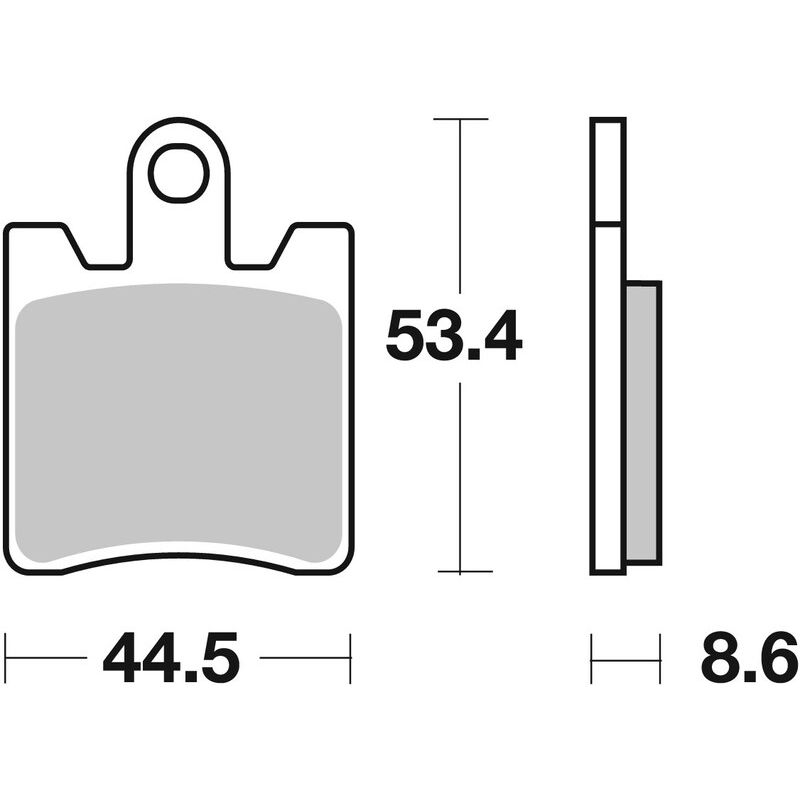 Plaquettes de frein BREMBO route carbone céramique - 07YA09CC