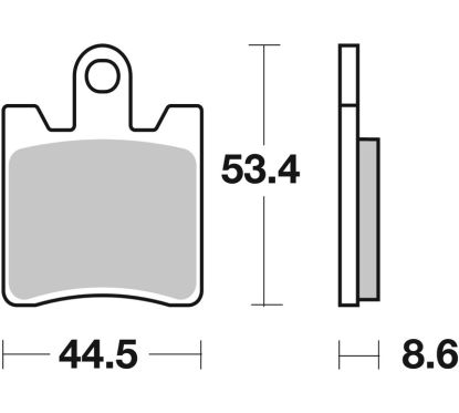 Plaquettes de frein BREMBO route carbone céramique - 07YA09CC
