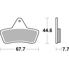 Plaquettes de frein BREMBO Off-Road métal fritté - 07GR54SD