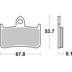 Plaquettes de frein BREMBO carbone céramique - 07HO28RC