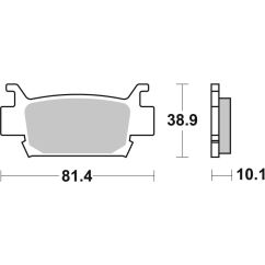 Plaquettes de frein BREMBO Off-Road métal fritté - 07HO58SD