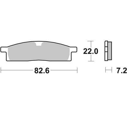 Plaquettes de frein BREMBO Off-Road métal fritté - 07YA16SD