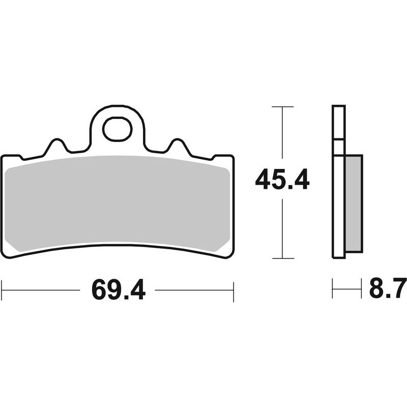 Plaquettes de frein BREMBO route métal fritté - 07GR18SA Plaquettes de frein BREMBO route métal fritté - 07GR18SA