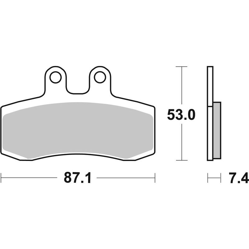 Plaquettes de frein BREMBO route carbone céramique - 07GR2106 Plaquettes de frein BREMBO route carbone céramique - 07GR2106