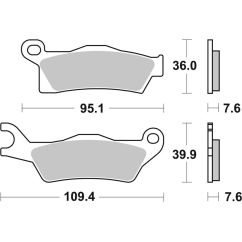 Plaquettes de frein BREMBO Off-Road métal fritté - 07GR26SD