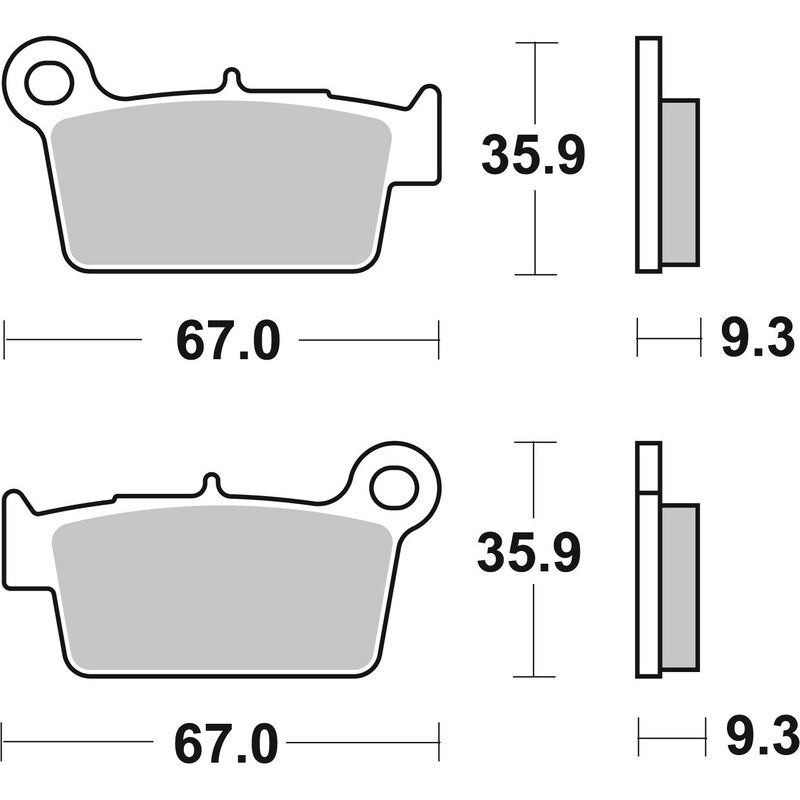 Plaquettes de frein BREMBO Off-Road métal fritté - 07YA41SD Plaquettes de frein BREMBO Off-Road métal fritté - 07YA41SD