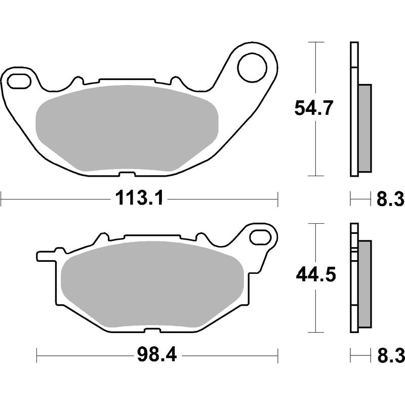 Plaquettes de frein BREMBO route métal fritté - 07YA52SA Plaquettes de frein BREMBO route métal fritté - 07YA52SA