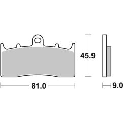 Plaquettes de frein BREMBO route métal fritté - 07GR62LA