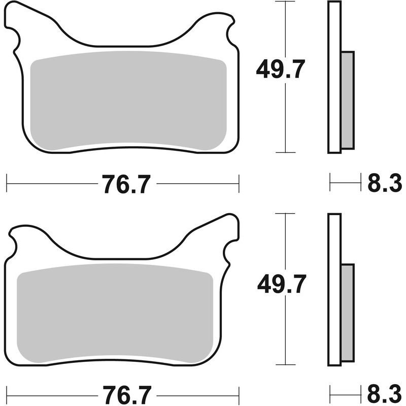 Plaquettes de frein BREMBO Off-Road métal fritté - 07GR75SX