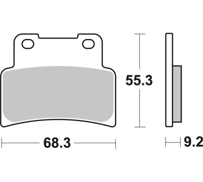 Plaquettes de frein BREMBO route métal fritté - 07GR77SA