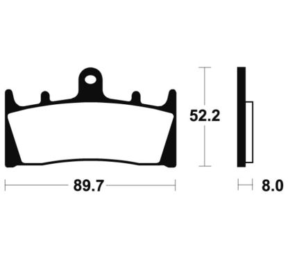 Plaquettes de frein TECNIUM Racing métal fritté carbone - MCR186