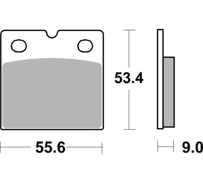 Plaquettes de frein BREMBO route métal fritté - 07BB14SP