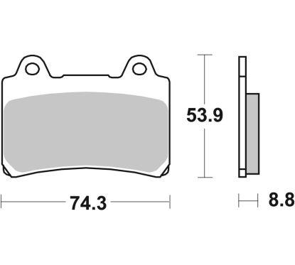 Plaquettes de frein BREMBO route métal fritté - 07YA35SA