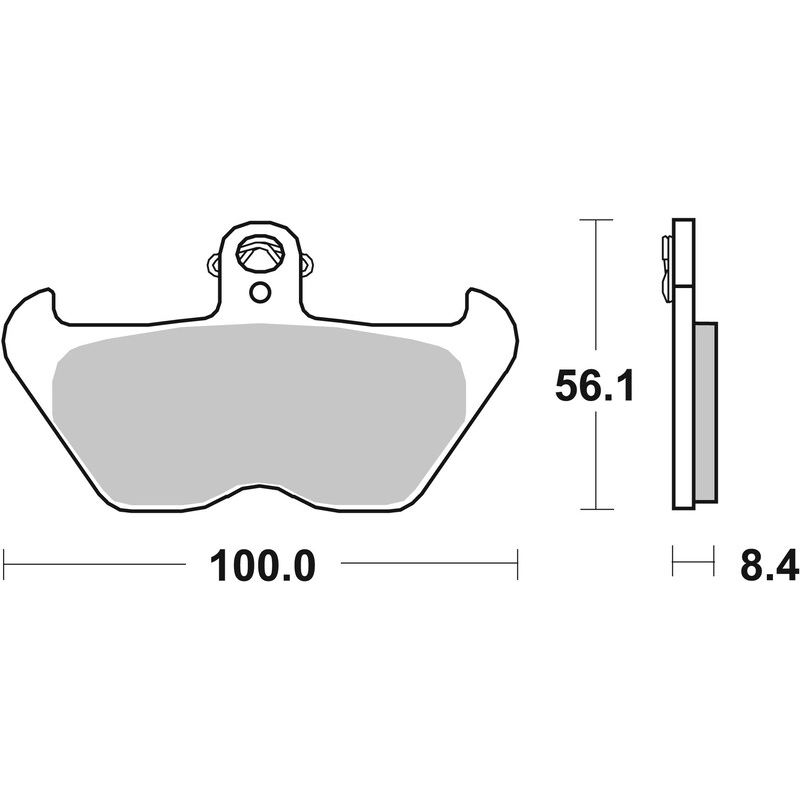 Plaquettes de frein BREMBO route métal fritté - 07BB24LA
