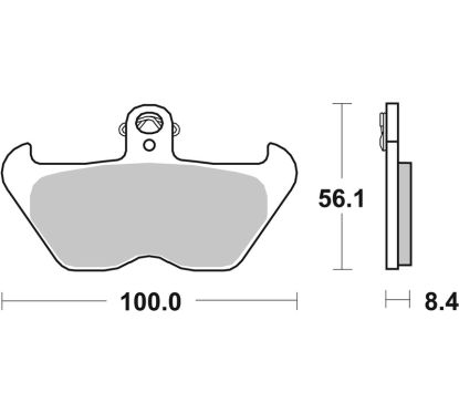 Plaquettes de frein BREMBO route métal fritté - 07BB24LA