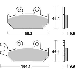 Plaquettes de frein BREMBO route carbone céramique - 07YA2508