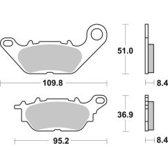 Plaquettes de frein BREMBO route carbone céramique - 07YA28CC