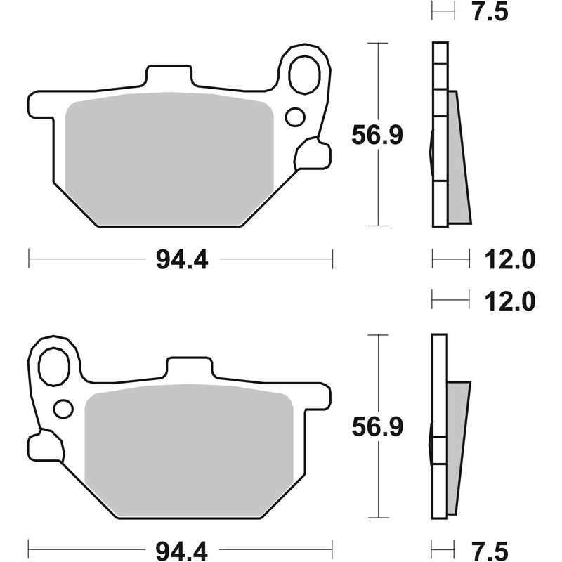 Plaquettes de frein BREMBO route carbone céramique - 07YA0713 Plaquettes de frein BREMBO route carbone céramique - 07YA0713