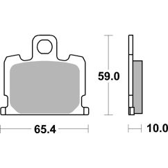 Plaquettes de frein BREMBO route carbone céramique - 07YA0809