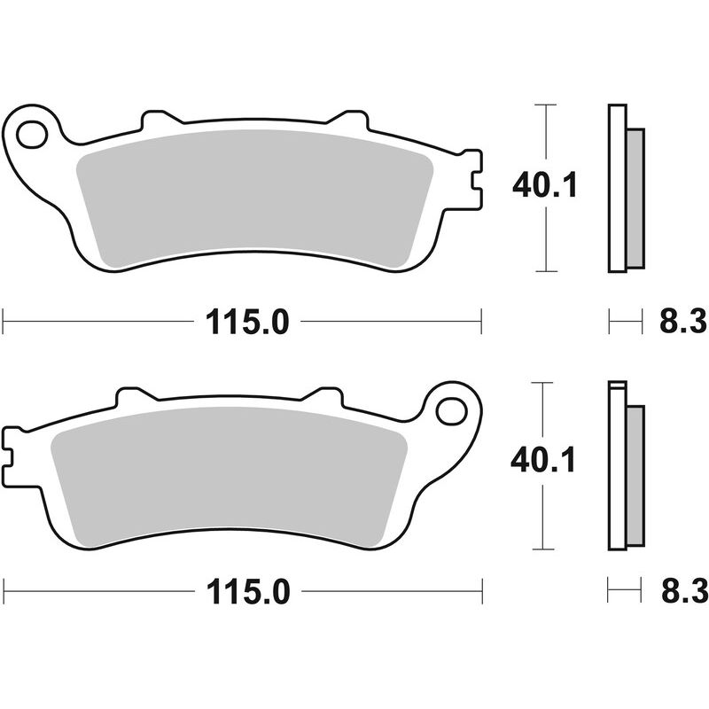 Plaquettes de frein BREMBO Scooter métal fritté - 07072XS