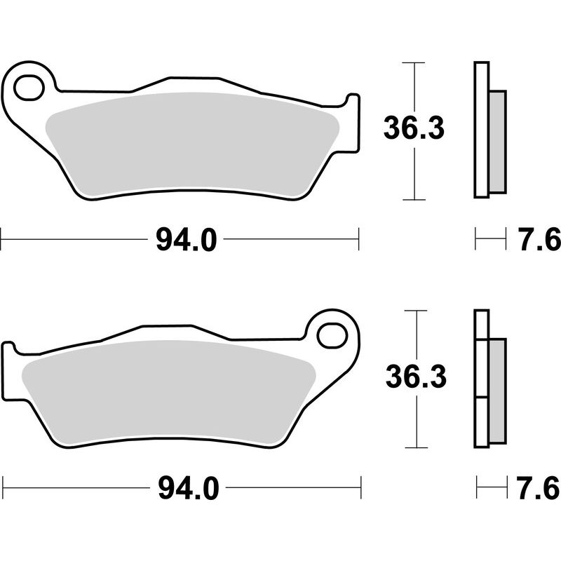 Plaquettes de frein BREMBO route métal fritté - 07BB04LA