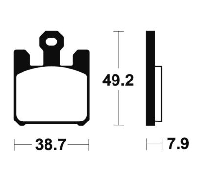 Plaquettes de frein TECNIUM Racing métal fritté carbone - MCR288