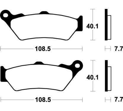 Plaquettes de frein TECNIUM Scooter organique - ME174