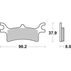 Plaquettes de frein BREMBO Off-Road métal fritté - 07PO06SD