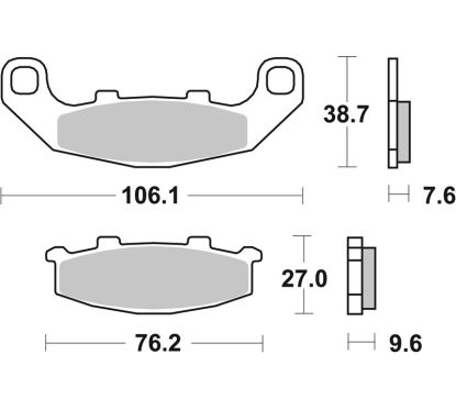 Plaquettes de frein BREMBO route carbone céramique - 07KA1117