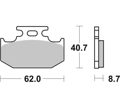 Plaquettes de frein BREMBO Off-Road métal fritté - 07KA12SD