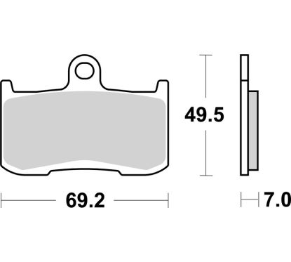 Plaquettes de frein BREMBO route carbone céramique - 07KA2305