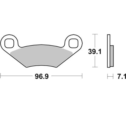 Plaquettes de frein BREMBO Off-Road métal fritté - 07PO01SD