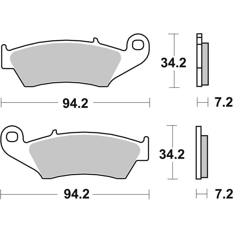 Plaquettes de frein BREMBO route métal fritté - 07KA17LA