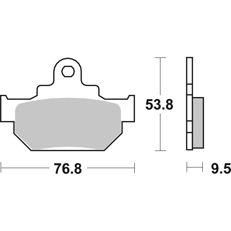 Plaquettes de frein BREMBO route carbone céramique - 07SU0808 Plaquettes de frein BREMBO route carbone céramique - 07SU0808