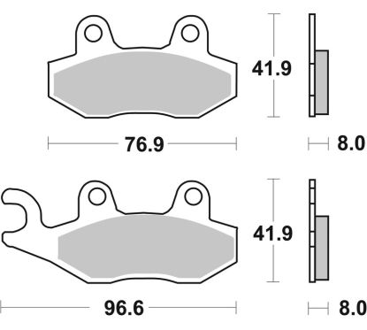 Plaquettes de frein BREMBO route métal fritté - 07YA21LA