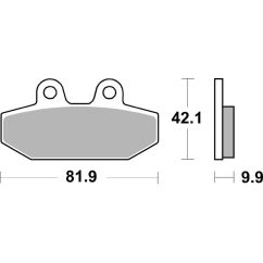 Plaquettes de frein BREMBO métal fritté - 07HD23SP