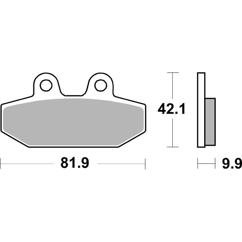 Plaquettes de frein BREMBO métal fritté - 07HD23SP
