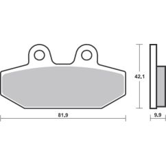 Plaquettes de frein BREMBO métal fritté - 07HD23SP