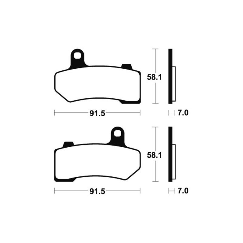 Plaquettes de frein TECNIUM Performance métal fritté - MF330